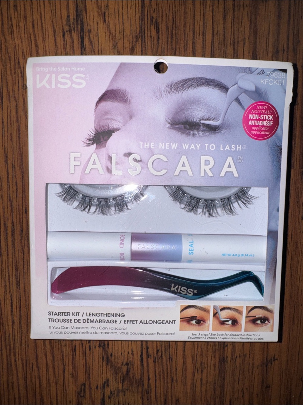KISS Falscara Lash Starter Kit - Purple and Silver Tools C1.RBk.M